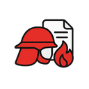 Helm mit Einsatzdokument